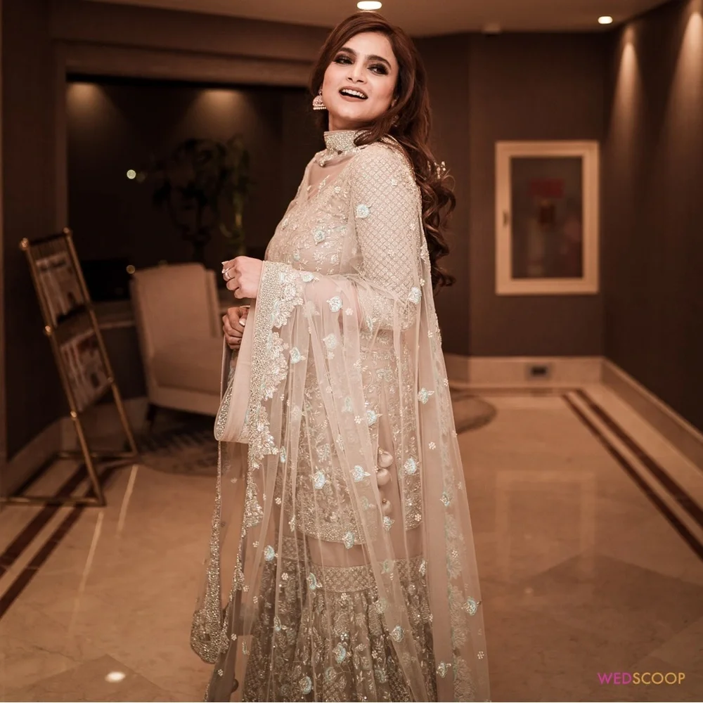 Elle Saab inspired sharara set very heavy work #indianwear #ellesaabinspired - Picture 5 of 8